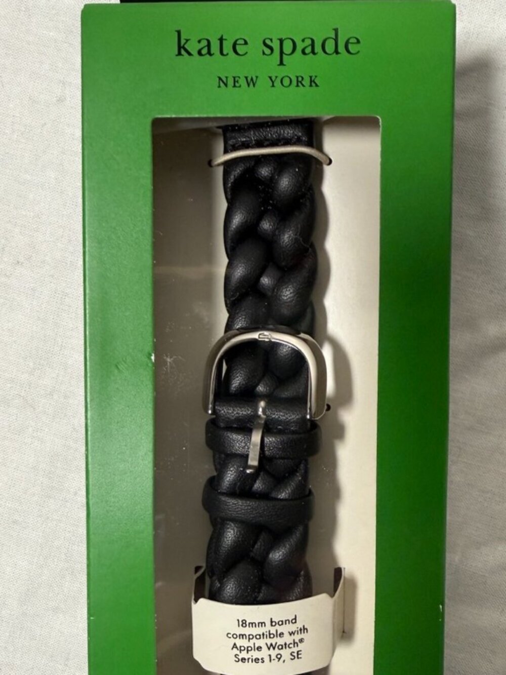 Kate Spade Black Braided Watch Band 18MM Band